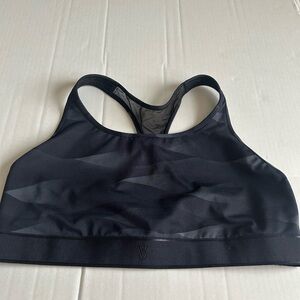 Victoria's Secret Black Mesh Sports Bra size XXL women.